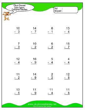 İşlemler yaprak test